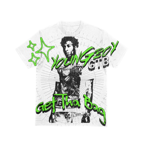 Youngboy Get Tha Bag Motion Boyz Oversized Cropped Tee